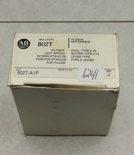 NEW ALLEN BRADLEY OILTIGHT LIMIT SWITCH 802T A1P  SERIES J