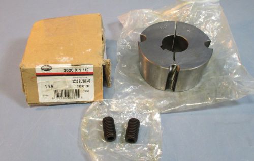 Gates 3020 x 1 1/2&#034; Taper Lock Bushing 78596108 1-1/2&#034; Bore 2&#034; Width NIB