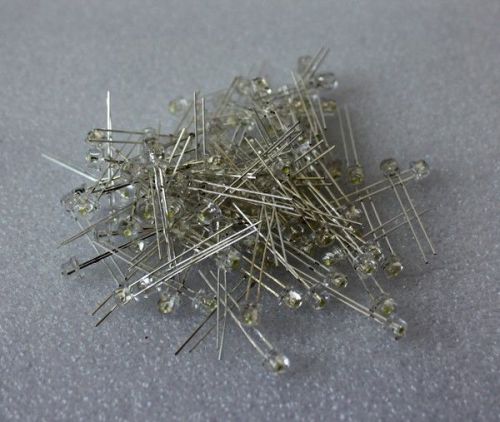 5mm Straw hat white LED Wide Angle Light Metal Resistor Light Bulb 100PCS DSUSSL