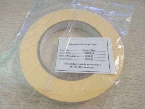 1 Roll Autoclave Sterilization Indicator Tape Tattoo clean Supply 12mmx50M