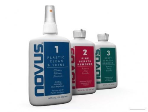 Novus 7100 plastic polish kit 8 oz restoring cleans removes scratches acrylic for sale