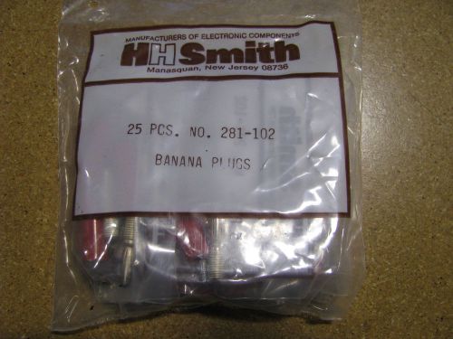 H H SMITH BANNANA PLUGS ( 25 PC PKG ) # 281-102  NSN: 5970-01-095-6159