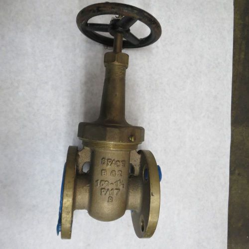 W &amp; O VALVE B62 150 BRONZE FLANGED 1 1/2&#034; GATE VALVE