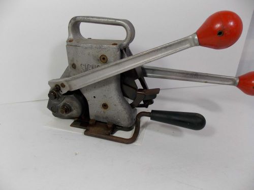 SIGNODE STRAPPING MACHINE 5/8&#034; COMBINATION TENSIONER STRAPPER MODEL AM-58