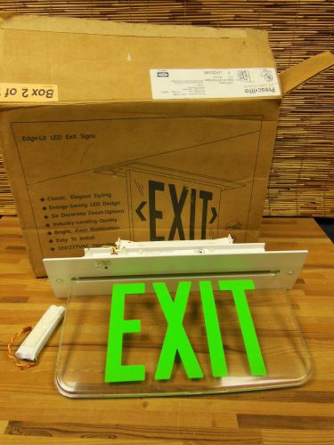 Hubbell prescolite EXIT sign LED LEPCSGXWE 120V GREEN