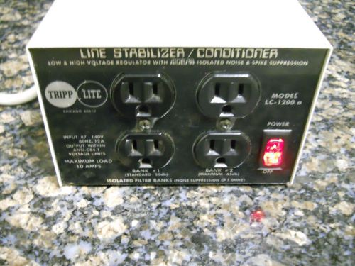 TRIPP LITE LC-1200A LINE STABILIZER / CONDITIONER LOW &amp; HIGH VOLTAGE REGULATOR