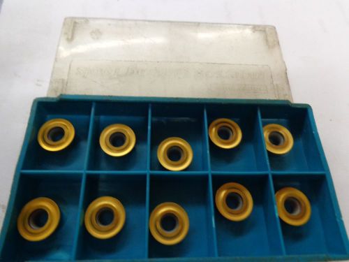 10 INGERSOLL CARBIDE INSERTS RPLP43-01 581 STK2089