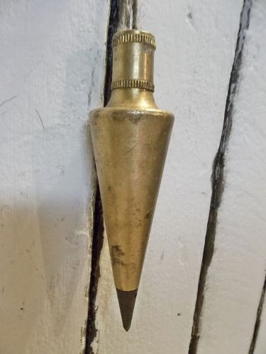 Vintage Johnson Level and Tool 8 oz. Brass Plumb Bob