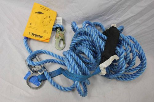 Tractel gs50ng 50-foot superline ii lifeline w/ d5u13g shock absorber for sale