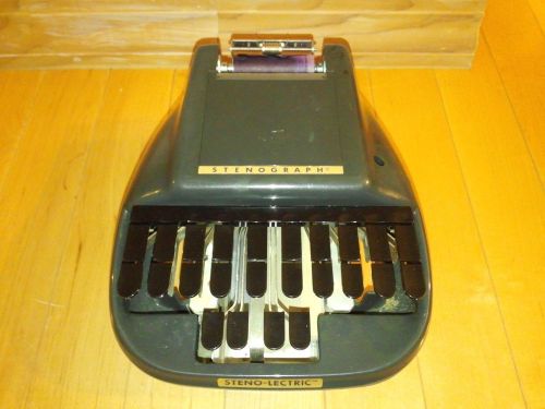 STENOGRAPH STENO-LECTRIC Dictation Machine Reporter Court Room Shorthand record