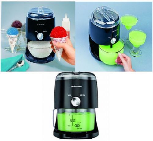 Electric Crusher Ice Shaver Machine Snow Cone Maker Icy Treat Hamilton Beach NEW