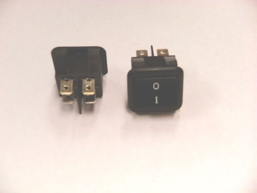 LOT OF 2 PRONIC 10A 250V 4 PINS ROCKER SWITH R30 T85 1&#034; #A2