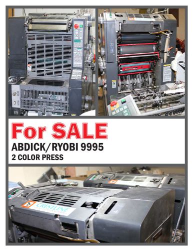 abdick /ryobei 9995- 2 color press