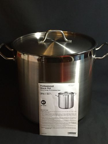 Tramontina Professional 24 Quart 18/10 Stainless Steel Stock Pot With Lid!!!