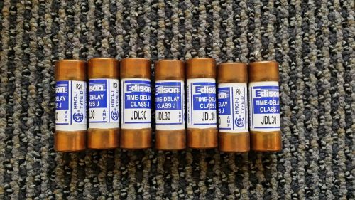 Lot of 7 Edison Time Delay JDL 30, 30 Amp JDL30