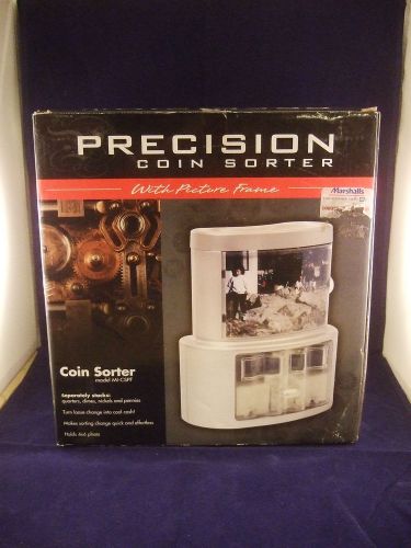 NIB Precision Coin Sorter w/ Picture Frame NEW IN BOX