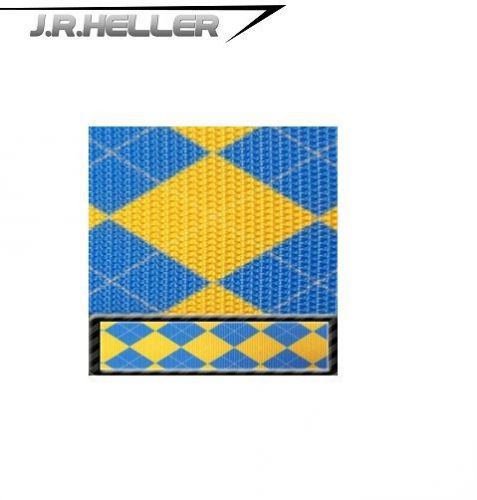 1&#039;&#039; Polyester Webbing (Multiple Patterns) USA MADE! - Arg BLU &amp; Yell  - 1 Yard