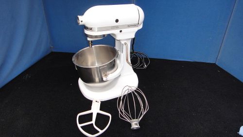 KA H KITCHENAID COMMERCIAL KSMC50 MIXER WORKS GREAT WHITE PROFESSIONAL