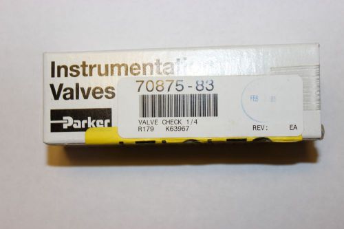 Parker Valve Check 1/4&#034;  PN 4A-C04L-1-KZ