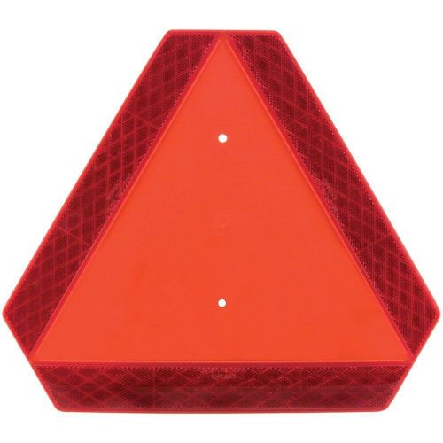 Deflect O Slow Moving Vehicle Reflective Orange Warning Triangle Safety New