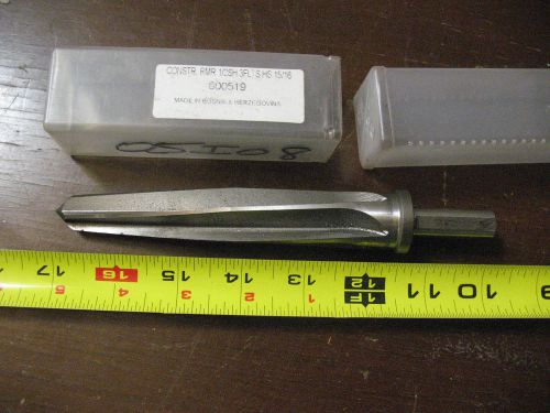 lot 11208) 15/16&#034; Construction Taper Reamer  1/2 shank 3 flts  HS   99%NEW