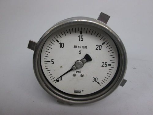 WIKA 316 SS TUBE PRESSURE 0-30PSI 3-1/2 IN 1/4 IN NPT GAUGE D267410