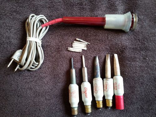 Vintage UNGAR #776 SOLDERING IRON HANDLE, 120V AC/DC &amp; 5 HEATING UNITS