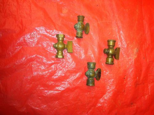 Vintage Brass Valves 2- 1/4 Inch  2 - 1/8 Inch Female Pipe