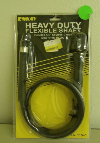 Enkay heavy duty flexible shaft with 1/4&#034; keyless chuck 115-c for sale