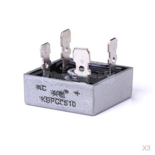 3pcs BR3510 KBPC-3510 KBPC3510 Metal Case Diode Bridge Rectifier 35A 1000V New