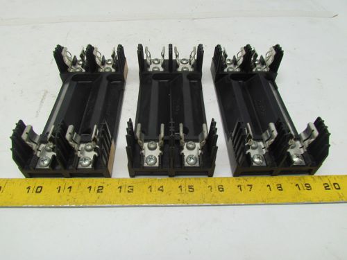 Buss bussman h60030-2s fuse block holder 2-pole 30a 600v class h lot of 3 for sale