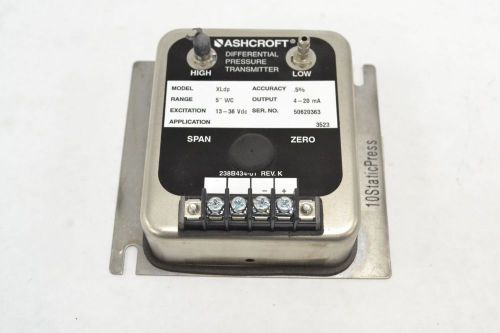 ASHCROFT XLDP 0.5% DIFFERENTIAL PRESSURE 13-36V-DC 5IN-H2O TRANSMITTER B273904