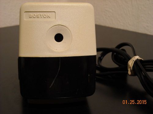 Boston Model 19 Electric Pencil Sharpener Beige Desktop Made in USA