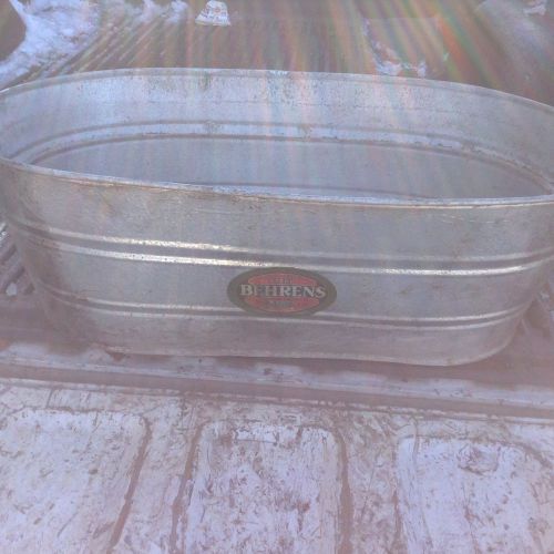 Behrens 16 Gallon galvanized tub with handles