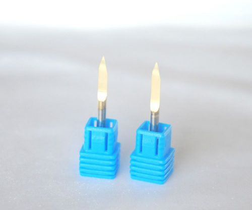 2pcs titanium coated carbide pcb engraving cnc bit router tool 30 degree 0.2mm for sale