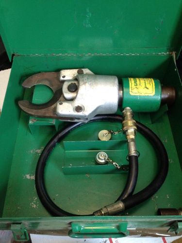 Cable Cutter Hydraulic Greenlee 750 746 11- ton Ram 751 751-M2 23955 Storage Box