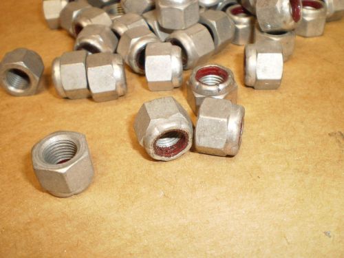 3/8 x 24 fine thread Qty 200 nylock lock nuts plated full height steel surplus