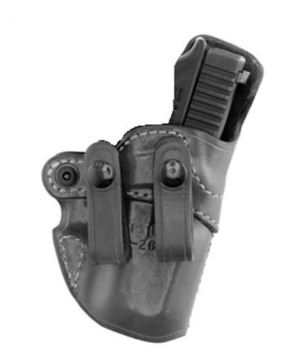 Aker 151 d.e.a. iwb holster black plain rh unlined glock 26 27 h151bpru-gl2627 for sale