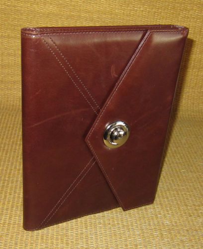 Classic size | brown leather franklin covey wire bound planner julie morgenstern for sale