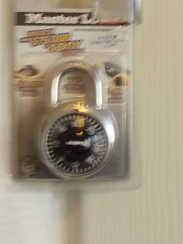 MASTER COMBINATION LOCK 1500D 071649396502 Hardened Steel 1 7/8&#034; Black