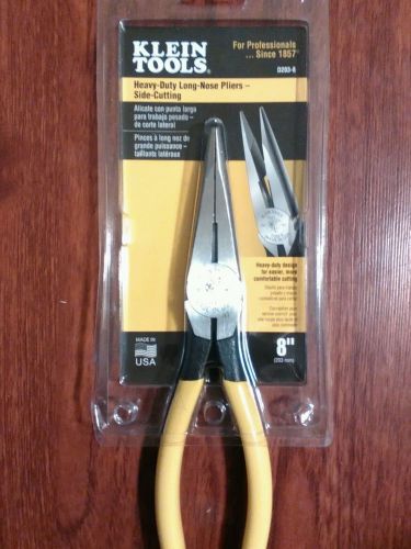 8&#034; Heavy-Duty Long-Nose Pliers-Side-cutting