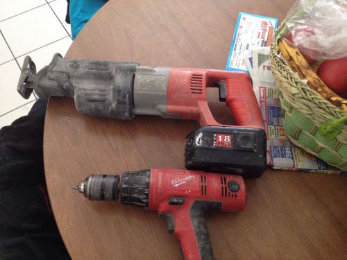 Milwaukee Cordless Sawz All And Hammer Drill 18 V