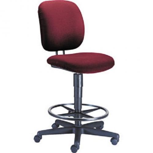 HON ComforTask Burgundy Swivel Task Stool