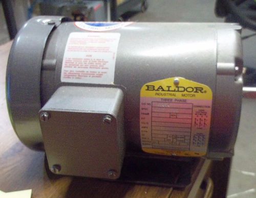 Baldor 3ph industrial motor m3454 48 frame .25hp 1725rpm amb-cont  (bb1) for sale