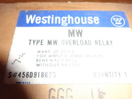NEW WESTINGHOUSE TYPE MW OVERLOAD RELAY FOR MW31 &amp; MW41 RELAYS