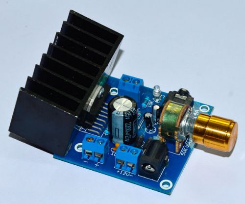 Dual-Channel 2*15W Audio Amplifier Board With Heat Sink AC/DC 12V