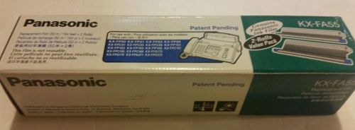 (2) Panasonic KX-FA55 Fax Ink Film Rolls Brand New Sealed 4 KX-FP KX-FPC KX-FPG