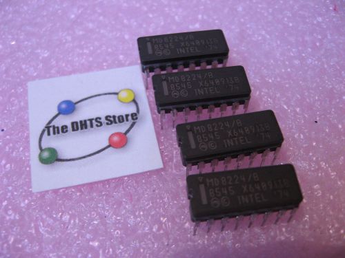 Qty 4 Intel MD8224/B IC Ceramic 16 DIP MD8224 - Vintage NOS