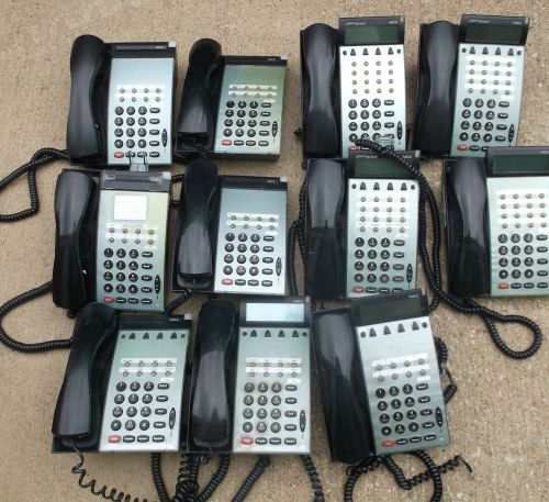 Lot of 11 NEC Business Phones DTU-8-1, DTU-8D-2, DTP-16D-1, DTU-16D-1, MIXED LOT