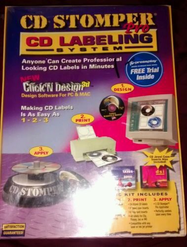 CD Stomper Pro CD Labeling System New Unopened